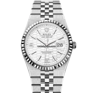 rolex land dweller 127234 white honeycomb motif.png