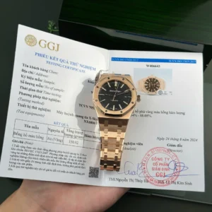 dong ho audemars piguet royal oak 15400 che tac boc vang that mat den zf 41mm 6 1.webp