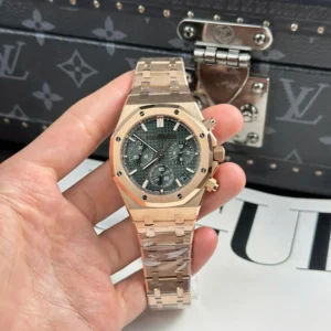 dong ho audemars piguet royal oak 26240 ma vang hong rep 11 mat xanh la cay aps 41mm 2 1.webp