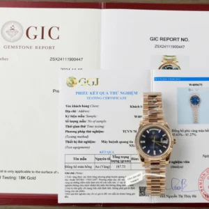dong ho nam rolex day date mat xanh che tac trong luong 186gram boc vang that 40mm 6 1.webp
