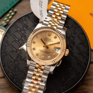 dong ho nu rolex datejust replica 11 boc vang that 18k gmf 31mm 1 1.webp