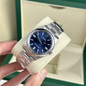 dong ho rolex che tac oyster perpetual 126000 mat xanh blue nha may clean 36mm 6 1.jpg