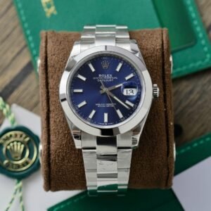 dong ho rolex datejust 126300 rep 11 mat so xanh duong nha may vs 41mm 6 1.jpg
