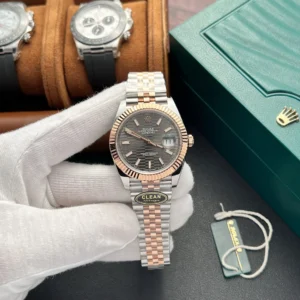 dong ho rolex datejust 126331 mat so xam nep gap clean 41mm 1 1.webp