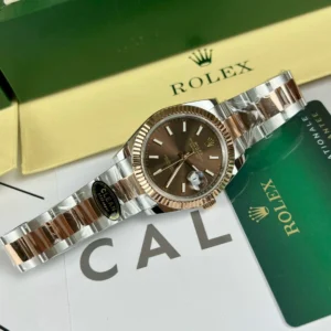 dong ho rolex datejust 126331 rep 11 day oyster mat nau clean 41mm 4 1.webp