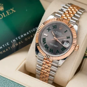 dong ho rolex datejust boc vang hong mat wimbledon gm factory 36mm 3 1.webp