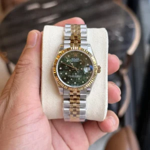 dong ho rolex datejust demi gold mat so cay la xanh 31mm 7 1.webp