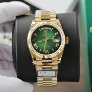 dong ho rolex day date 128238 rep 11 mau xanh la ombre trong luong 158gram nha may qf 36mm 2 1.jpg
