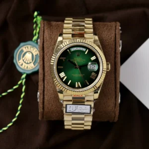 dong ho rolex day date 228238 0069 green ombre replica 11 qf factory 185 grams 40mm 11 1.webp