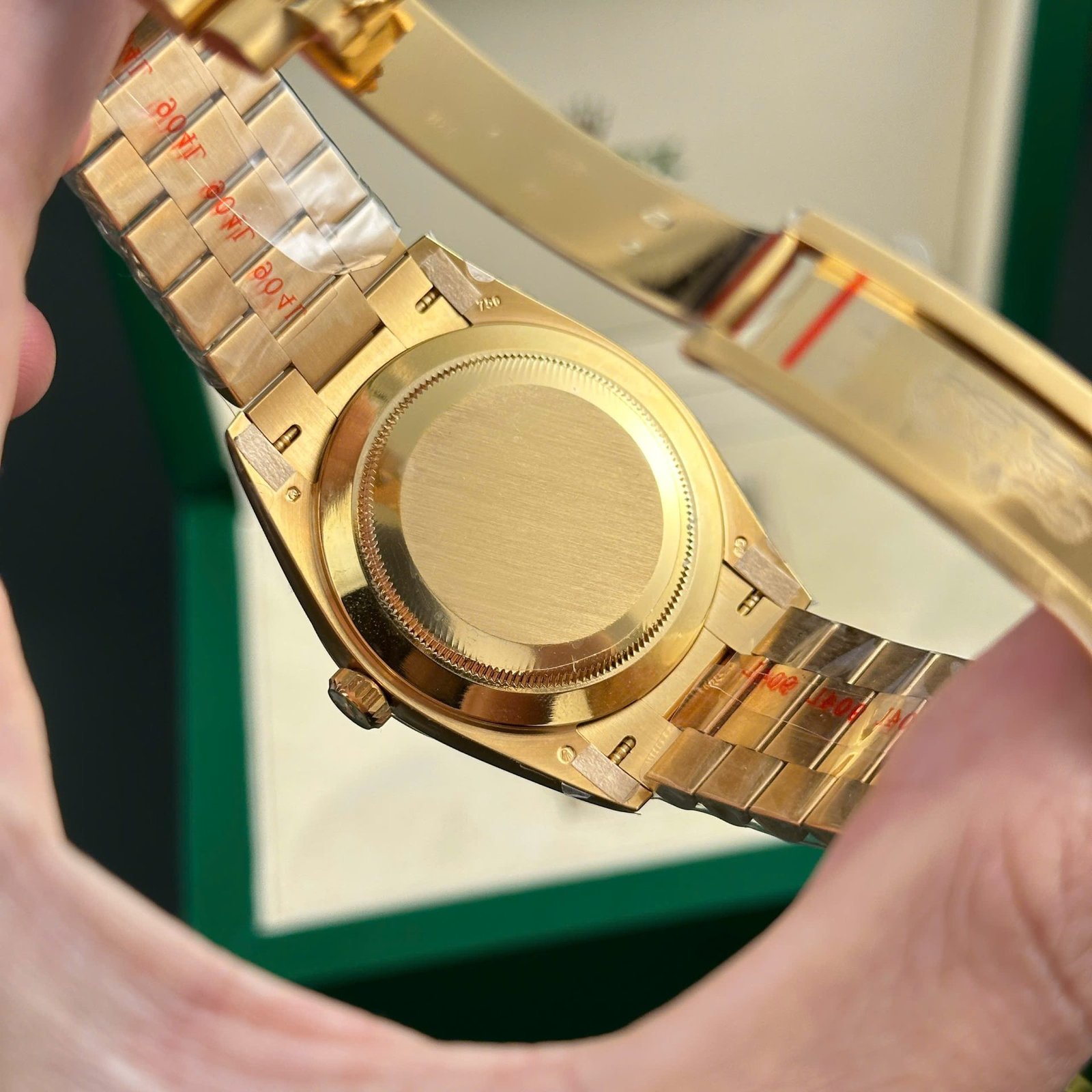 rolex day date 228238 super clone watch yellow dial president strap ar factory 40mm rolex day date 228238 super clone watch yellow dial president strap ar factory 40mm