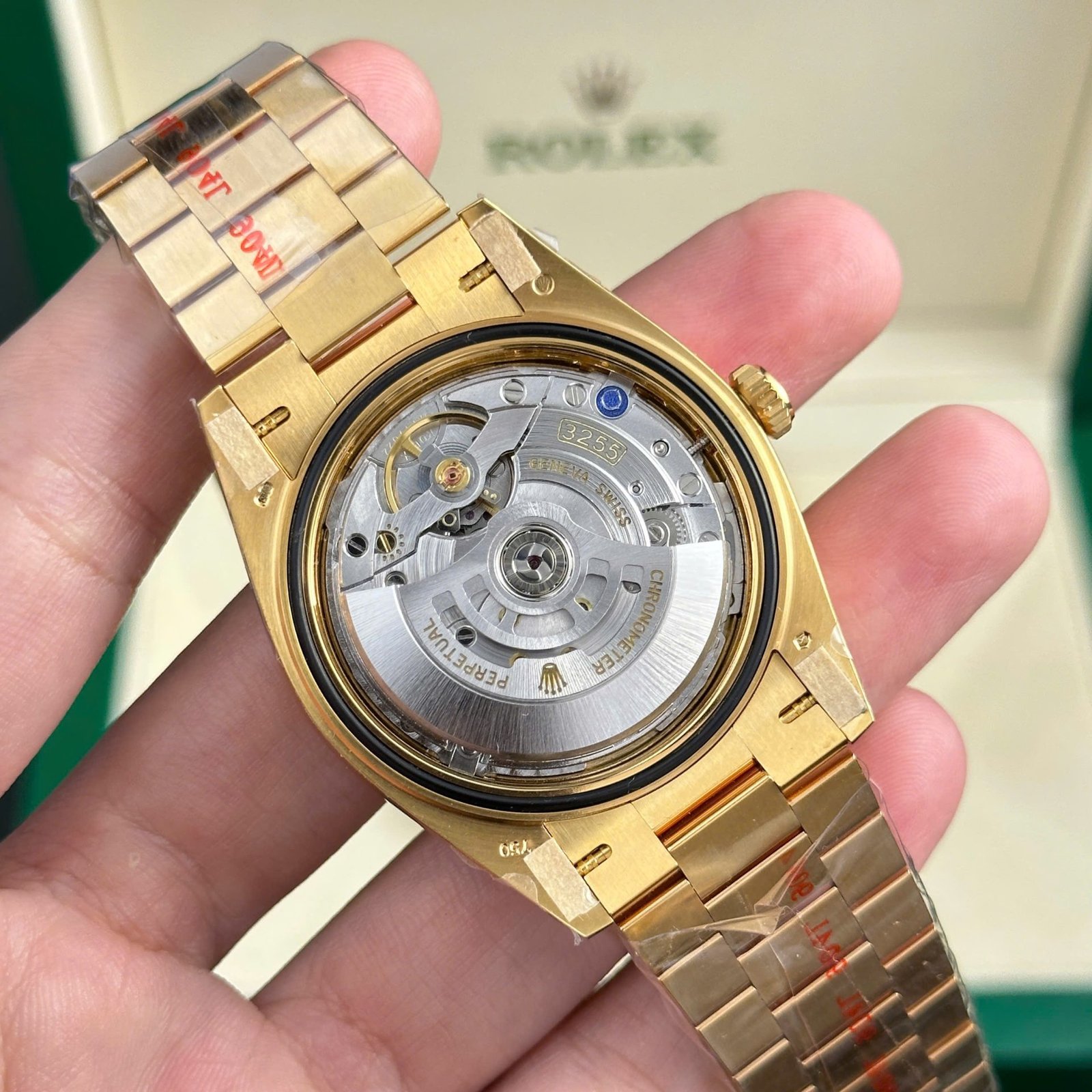 rolex day date 228238 super clone watch yellow dial president strap ar factory 40mm rolex day date 228238 super clone watch yellow dial president strap ar factory 40mm