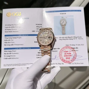 dong ho rolex day date boc vang dinh moissanite full mat gm v2 40mm 3 1.webp