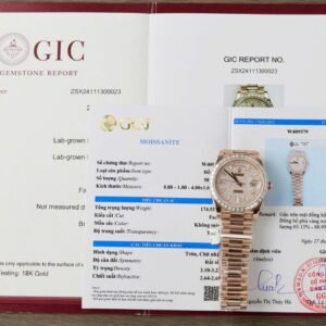 dong ho rolex day date che tac boc vang hong 18k kim cuong moissanite baguette gmf 40mm 9 1.jpg
