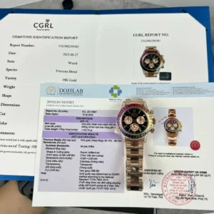 dong ho rolex daytona rainbow 116595rbow boc vang do kim cuong moissanite 40mm 2 1.webp