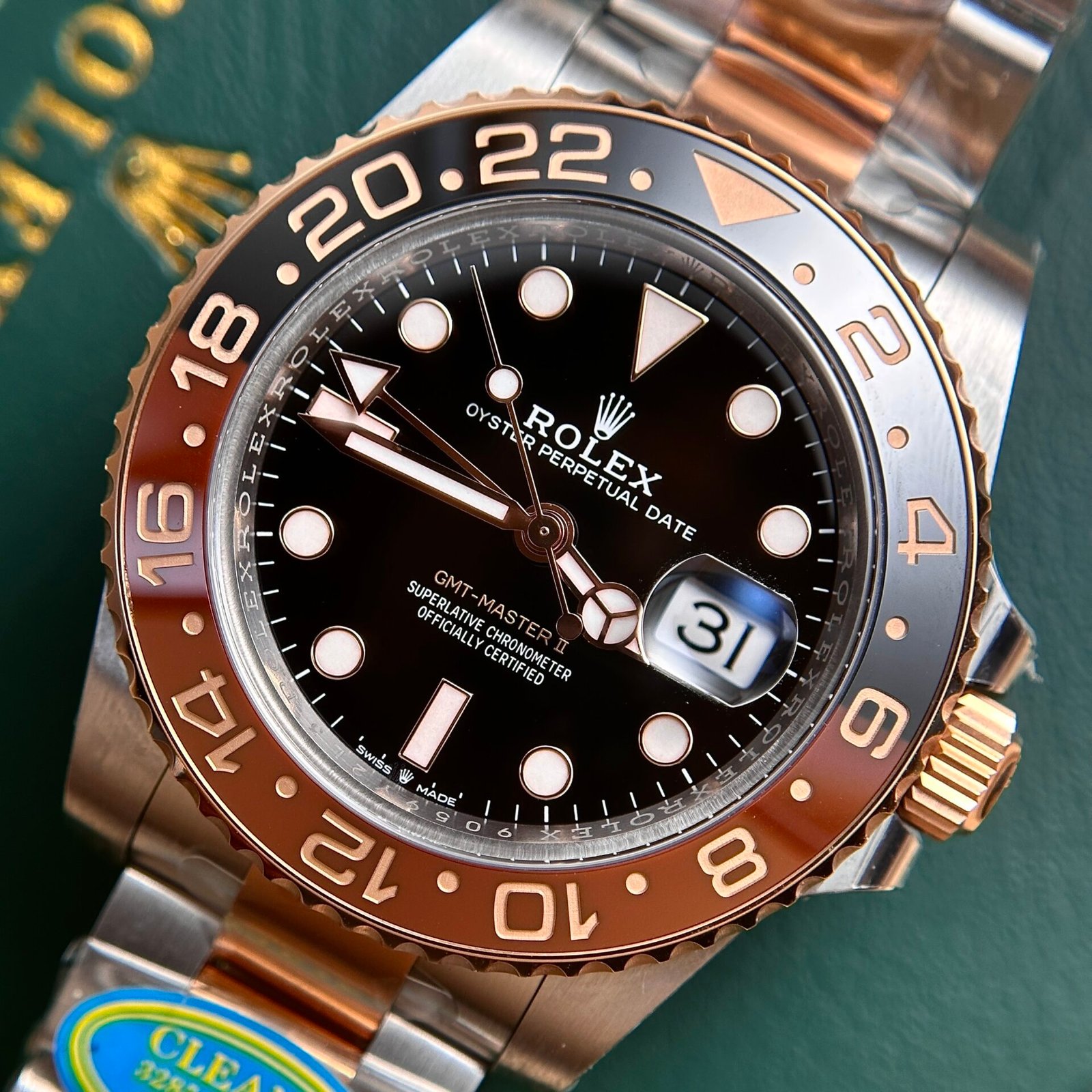 rolex gmt master ii 126711chnr root beer super clone watch clean factory 40mm rolex gmt master ii 126711chnr root beer super clone watch clean factory 40mm