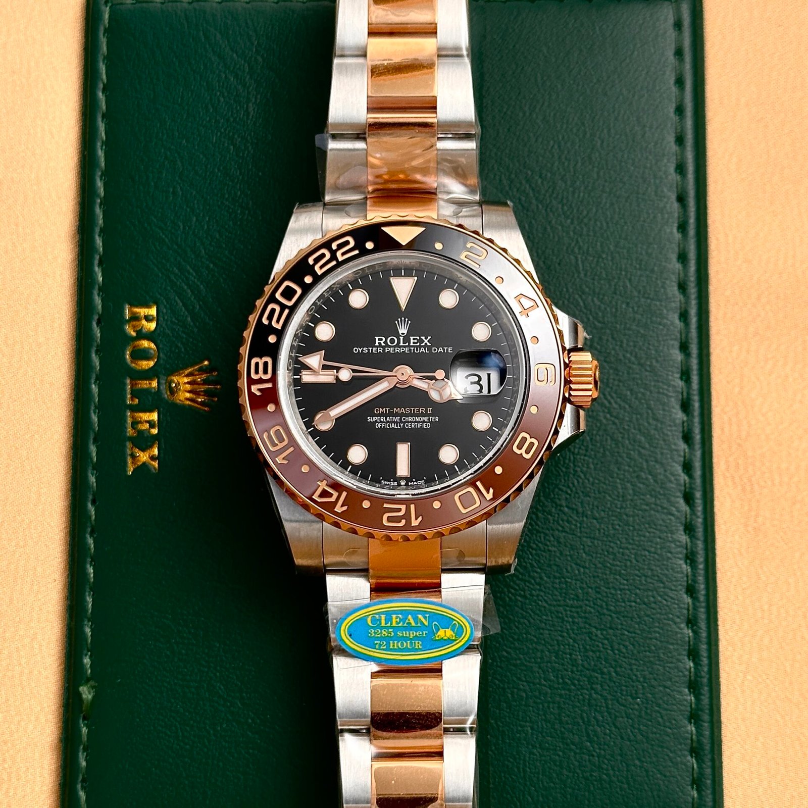 rolex gmt master ii 126711chnr root beer super clone watch clean factory 40mm rolex gmt master ii 126711chnr root beer super clone watch clean factory 40mm