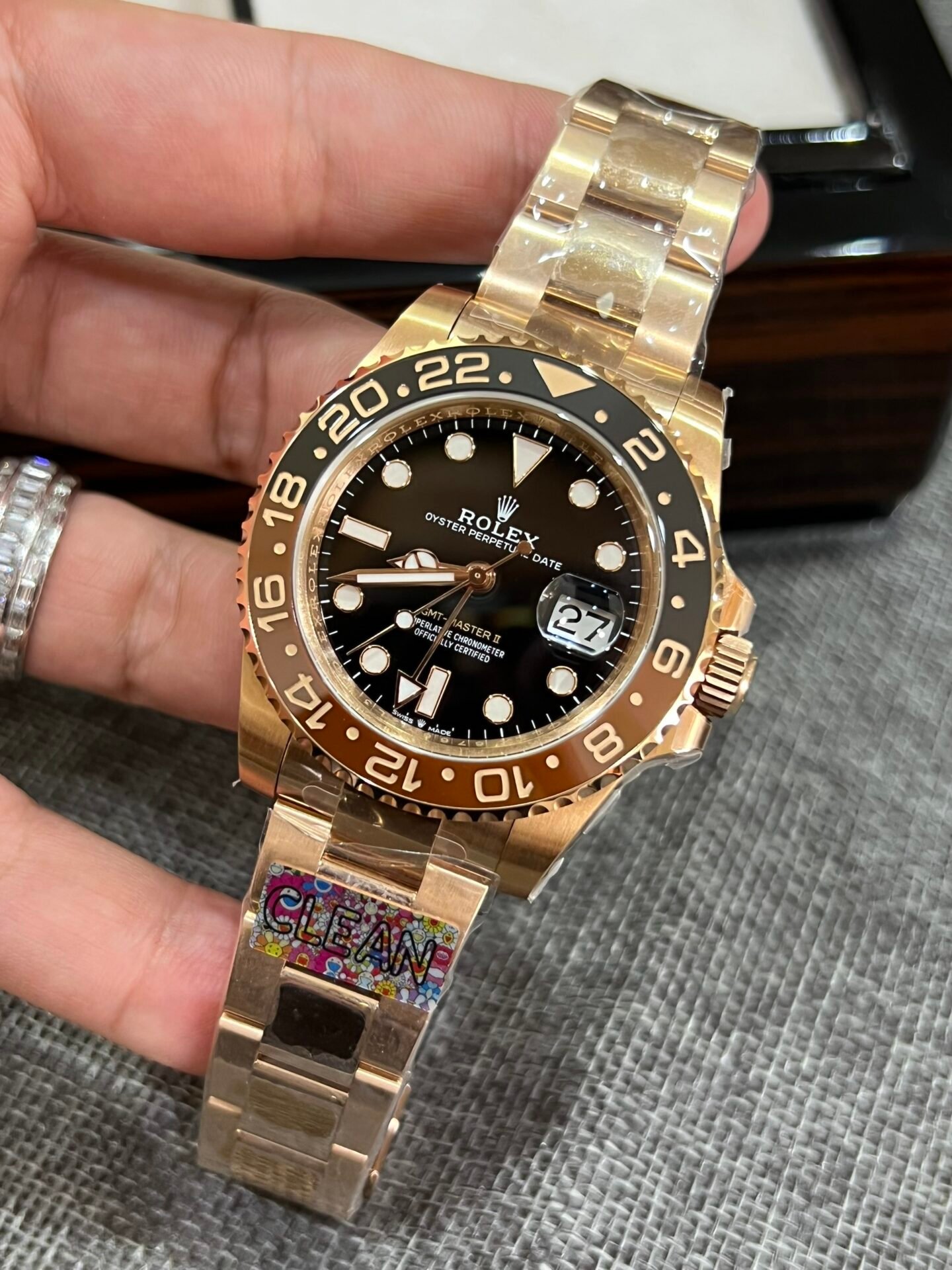 rolex gmt master ii 126715chnr super clone watch root beer clean factory 40mm rolex gmt master ii 126715chnr super clone watch root beer clean factory 40mm