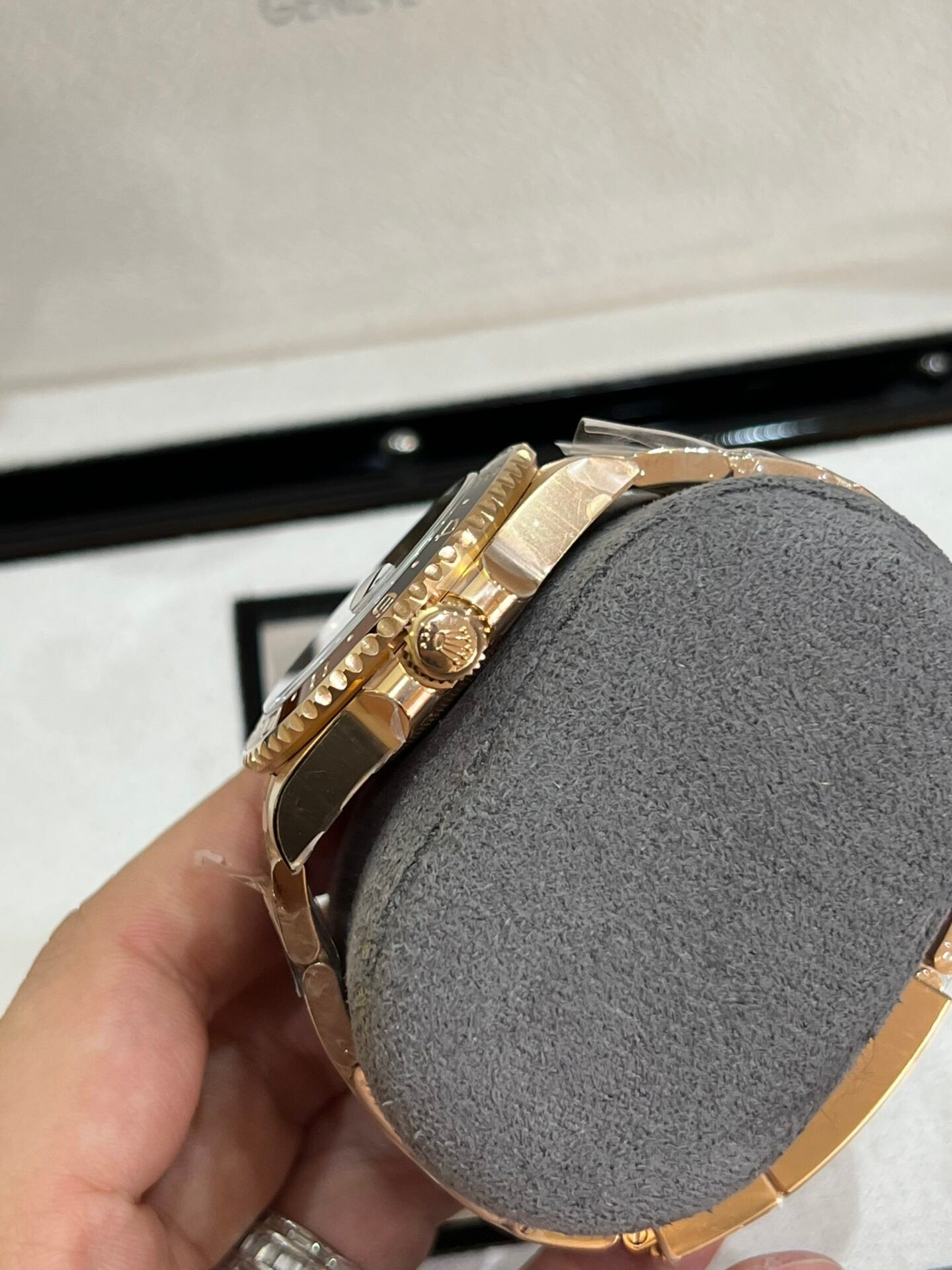 rolex gmt master ii 126715chnr super clone watch root beer clean factory 40mm rolex gmt master ii 126715chnr super clone watch root beer clean factory 40mm