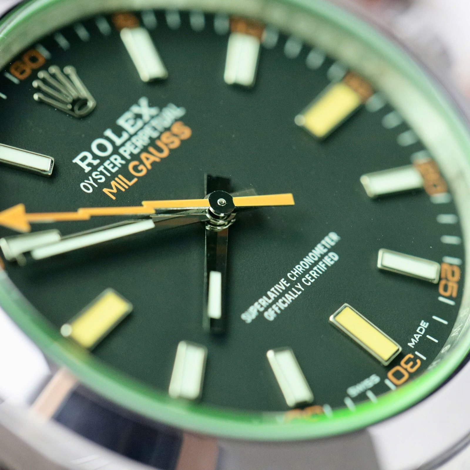 rolex milgauss 116400gv super clone watch oyster strap vs factory 40mm rolex milgauss 116400gv super clone watch oyster strap vs factory 40mm