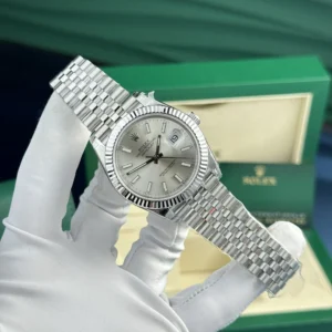 dong ho rolex nam rep 11 datejust 126334 mat so xam bac vs factory 41mm 2 1.webp