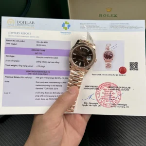 dong ho rolex rep 11 day date mat chocolate boc vang 18k trong luong 177gram gm factory 40mm 2 1.webp