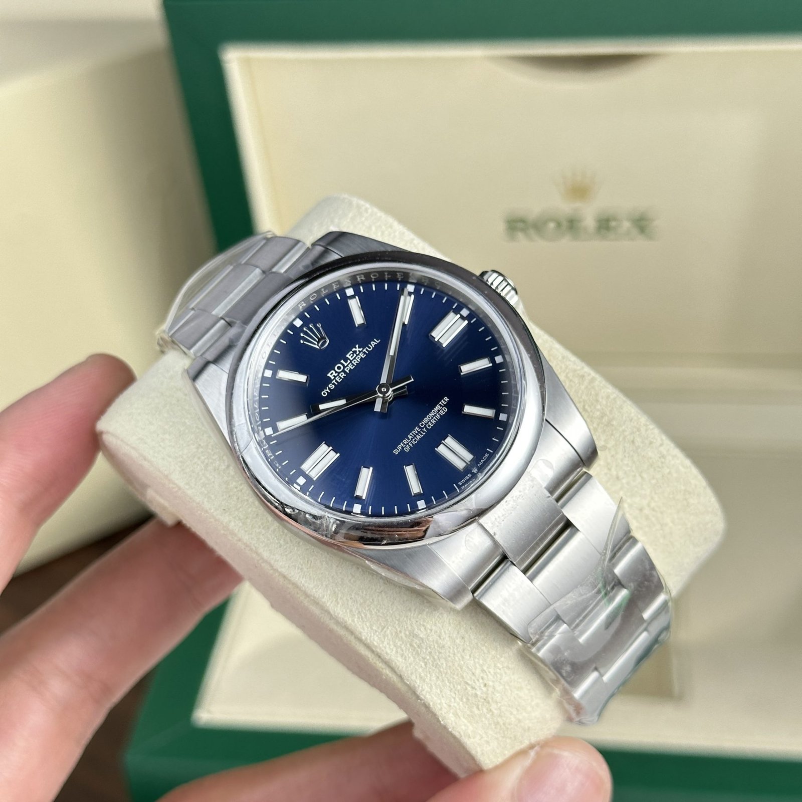 rolex super clone watch oyster perpetual 124300 dial blue clean factory 41mm rolex super clone watch oyster perpetual 124300 dial blue clean factory 41mm