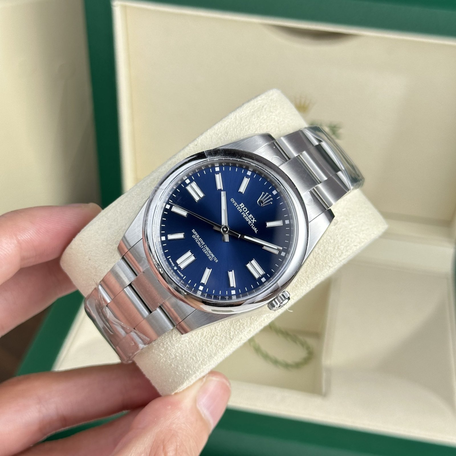 rolex super clone watch oyster perpetual 124300 dial blue clean factory 41mm rolex super clone watch oyster perpetual 124300 dial blue clean factory 41mm